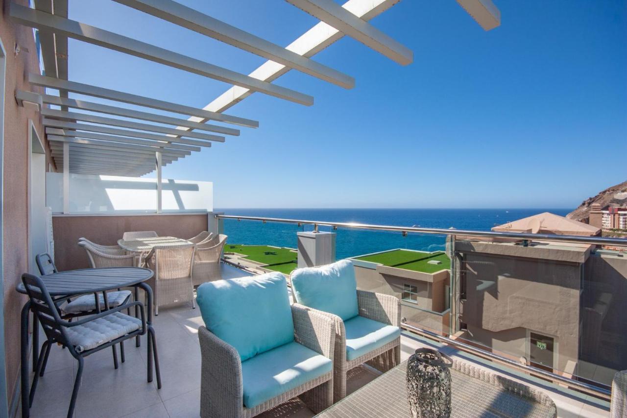 Apartmán Luxury Penthouse, Panoramic Sea View Mogán Exteriér fotografie